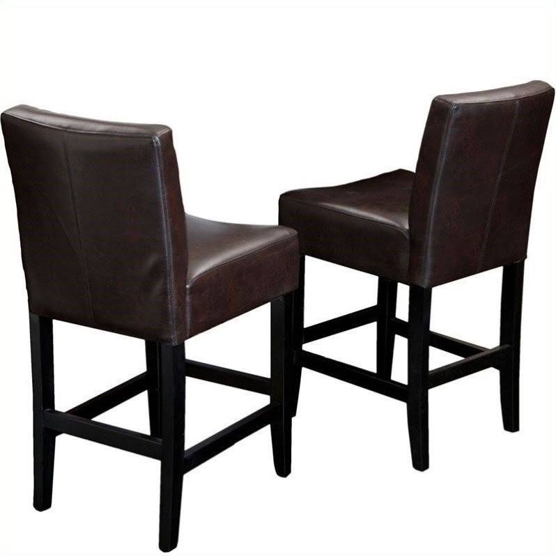 26x22 Counter Stool in Brown (Set of 2) W660769