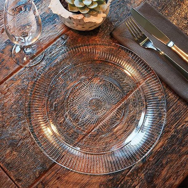 12 per Case Glass Dinner Plate Q7098