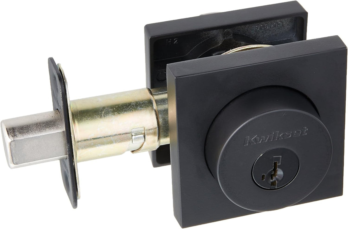 Iron Black Single Cylinder Deadbolt Pack of 2 G547840