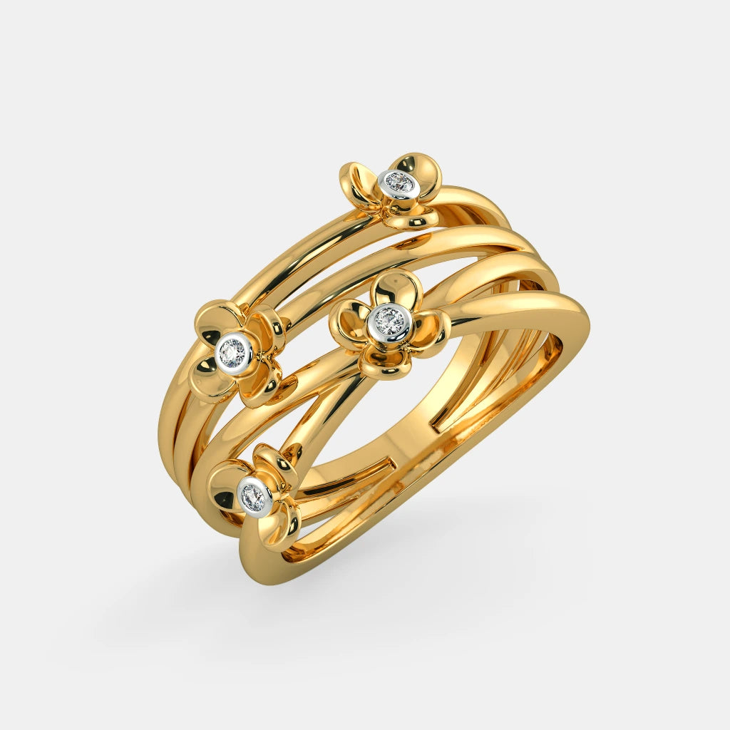 18Kt Yellow Gold Diamond Ring J59199