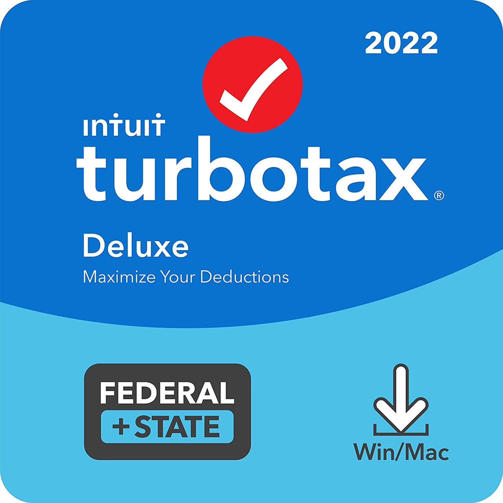 TurboTax Deluxe + State 2022 PC/Mac Z50236