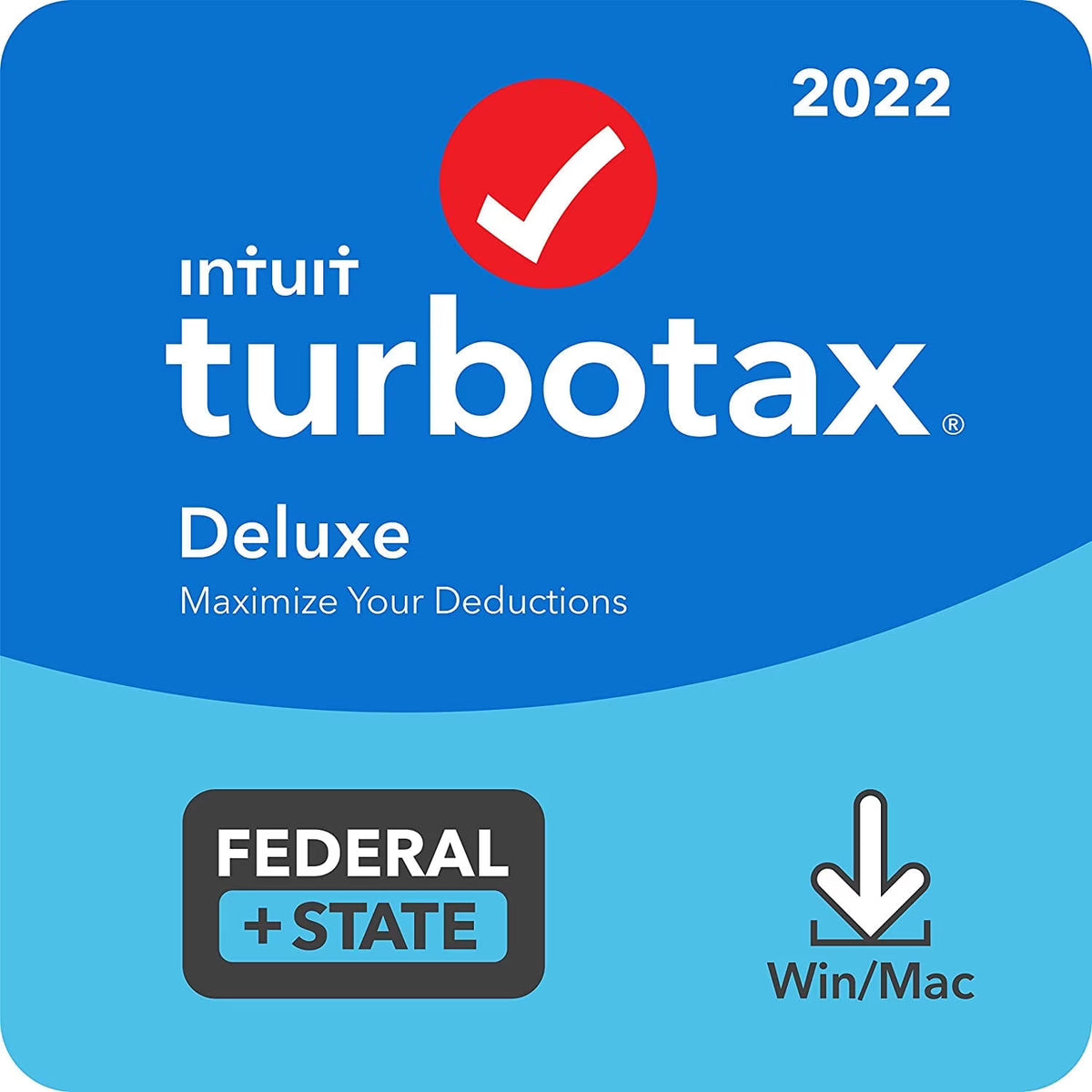 TurboTax Deluxe + State 2022 PC/Mac Z50236