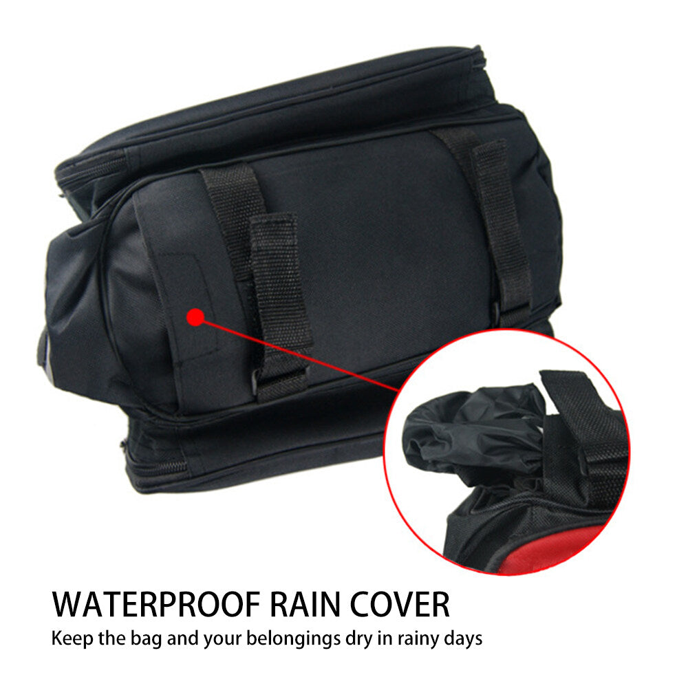 Expandable MTB Bike Rack Bag with Rain Cover O38515