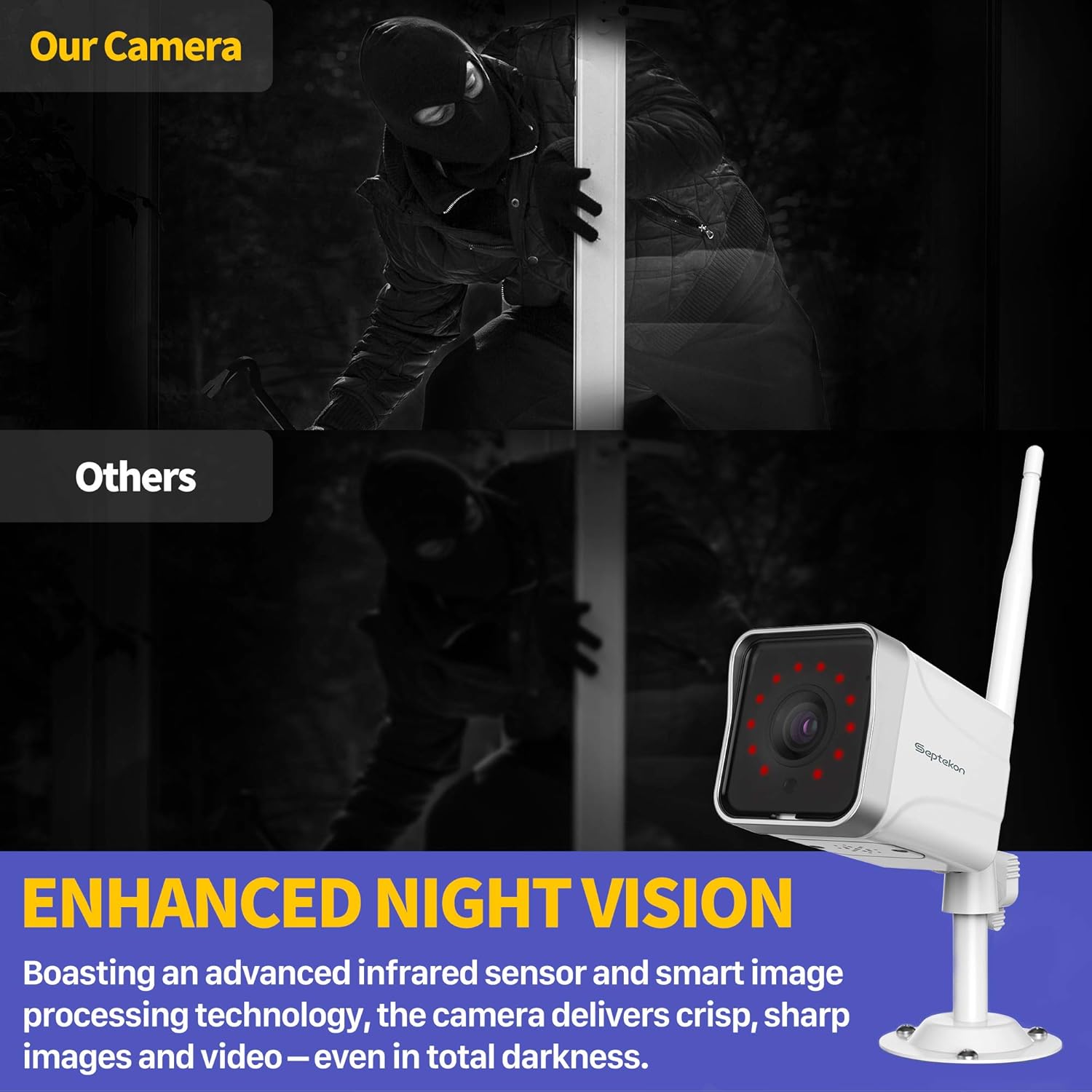1080P WiFi Outdoor Security Camera (2 Pack) with Night Vision L45199