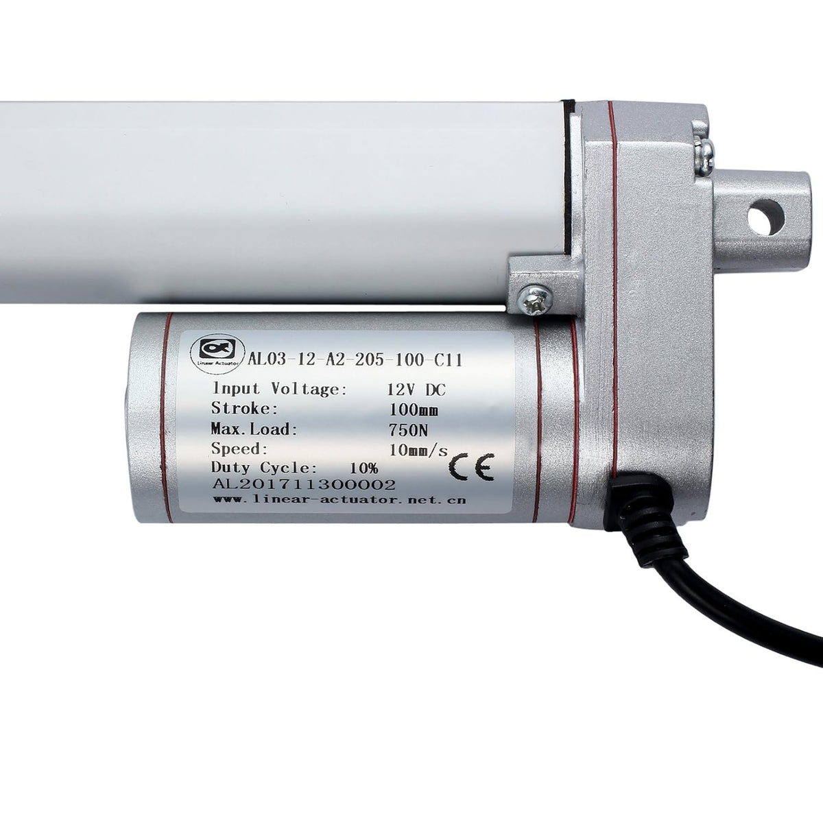 100mm 4-inch 750N Linear Actuator Motor and Controller Bundle H829334