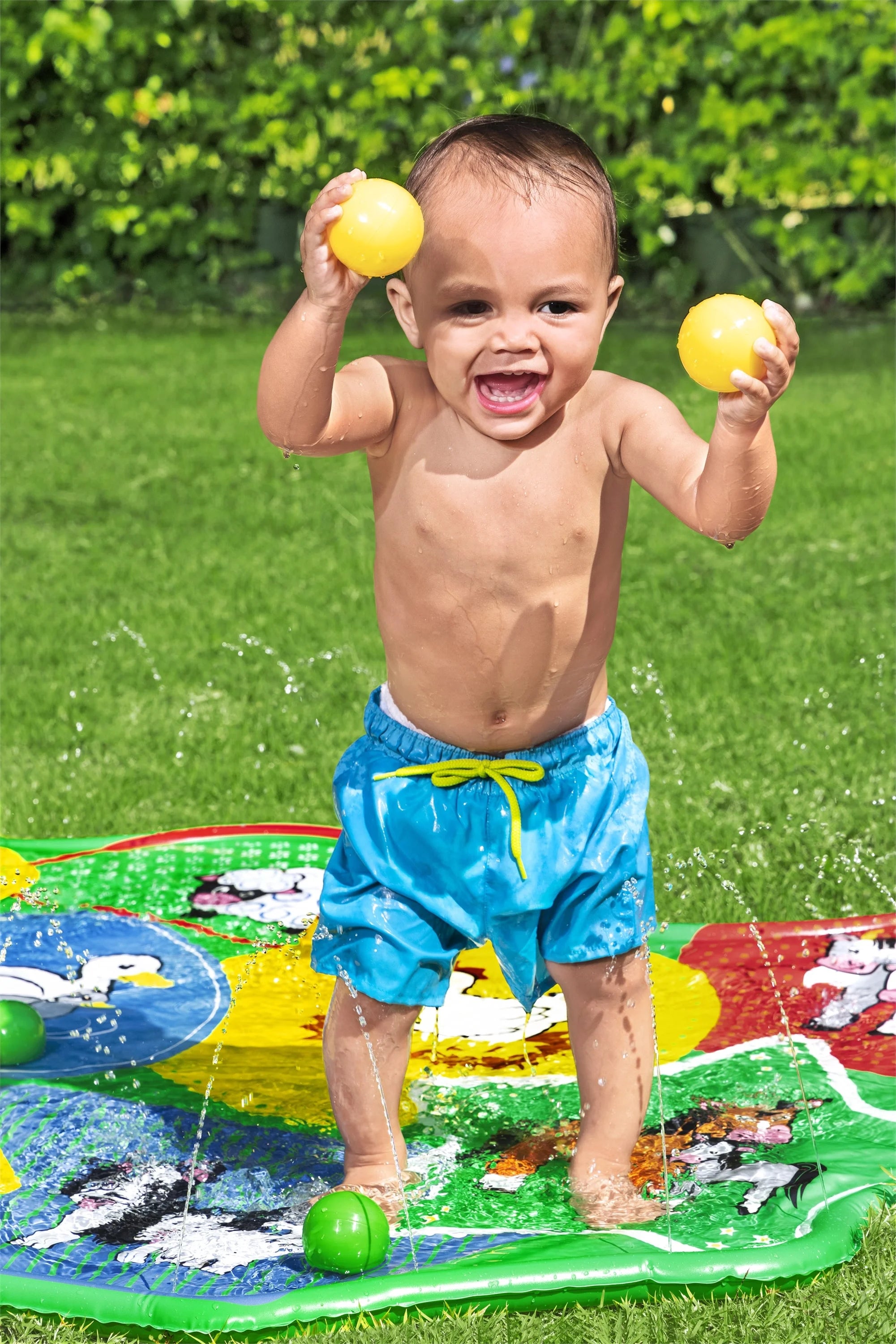 Multicolor Toddler Sprinkler Splash Pad 65 in. x 44 in. R46112