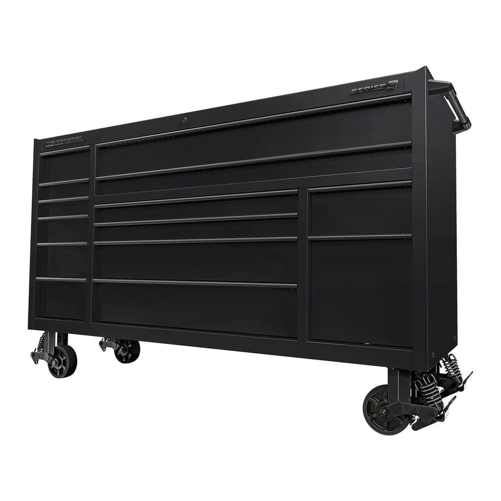 72 in. x 22 in. Triple-Bank Roll Cab, Slate Gray W1588