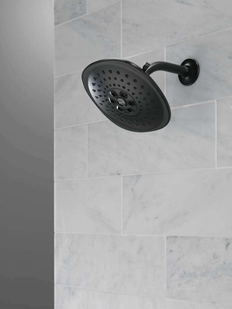 Matte Black Raincan Shower Head C1982