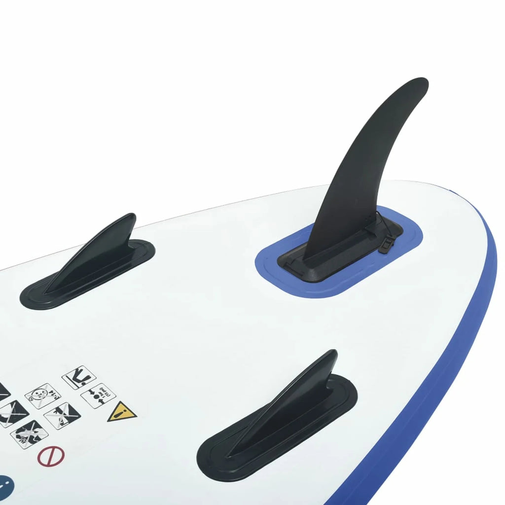 Blue and White Inflatable Paddleboard Set K4853