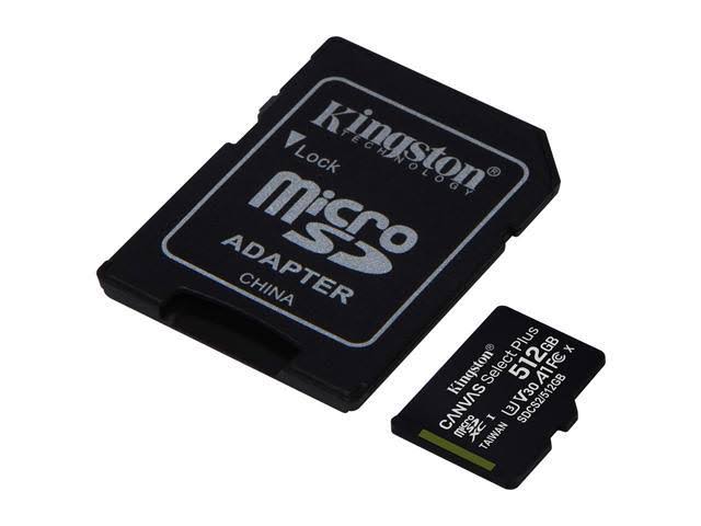 512 GB microSDXC Flash Memory Card with SD Adapter R830
