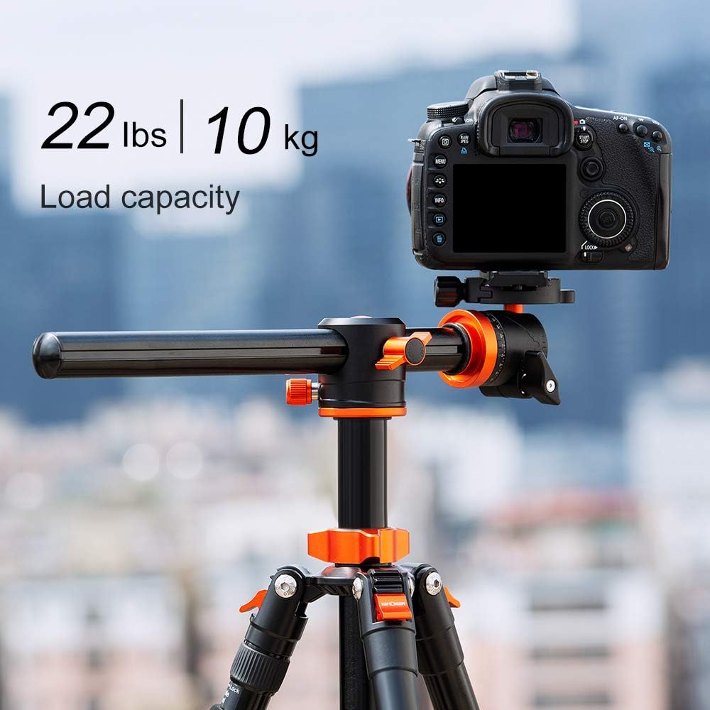 67 inch Aluminum Camera Tripod with 360 Degree Ball Head Quick Release Plate Y852