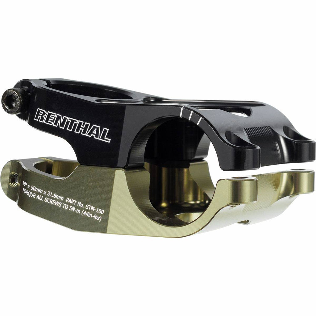 Renthal Duo Stem Black/Gold, 50mm R5579