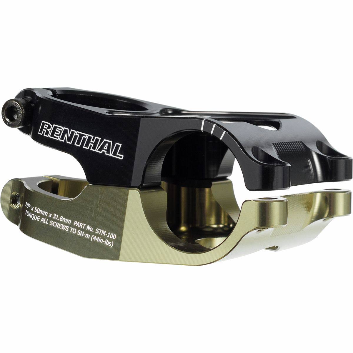 Renthal Duo Stem Black/Gold, 50mm R5579