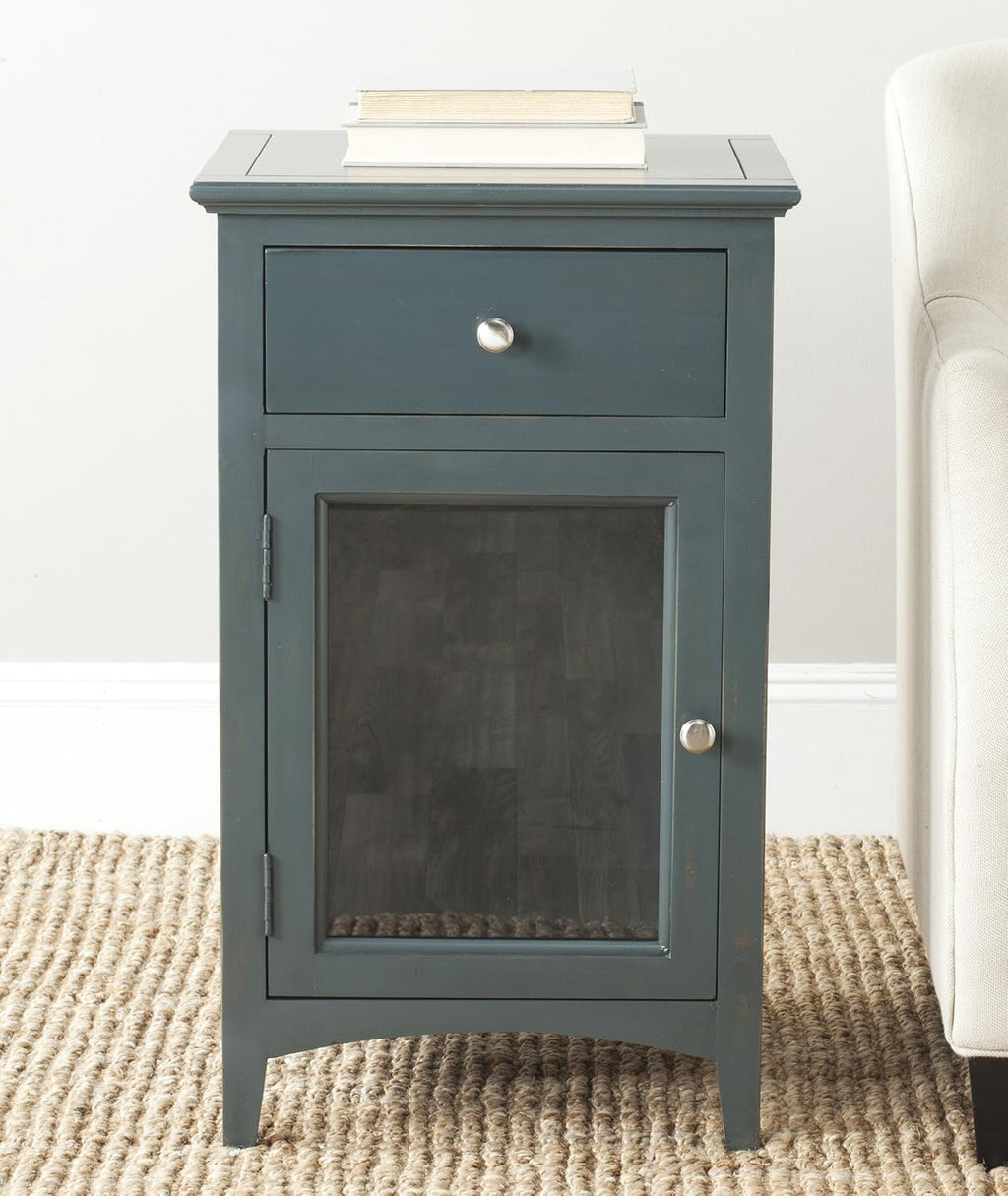 French Grey End Table Z285634