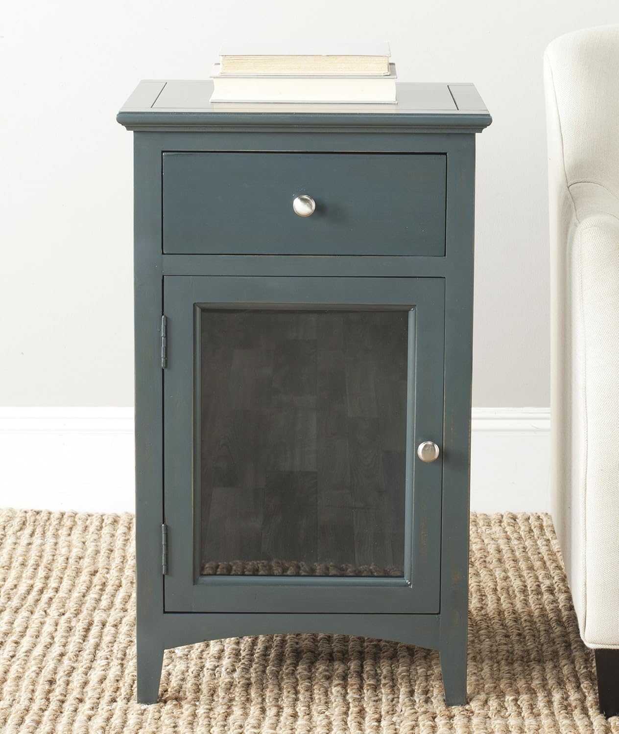 French Grey End Table Z285634