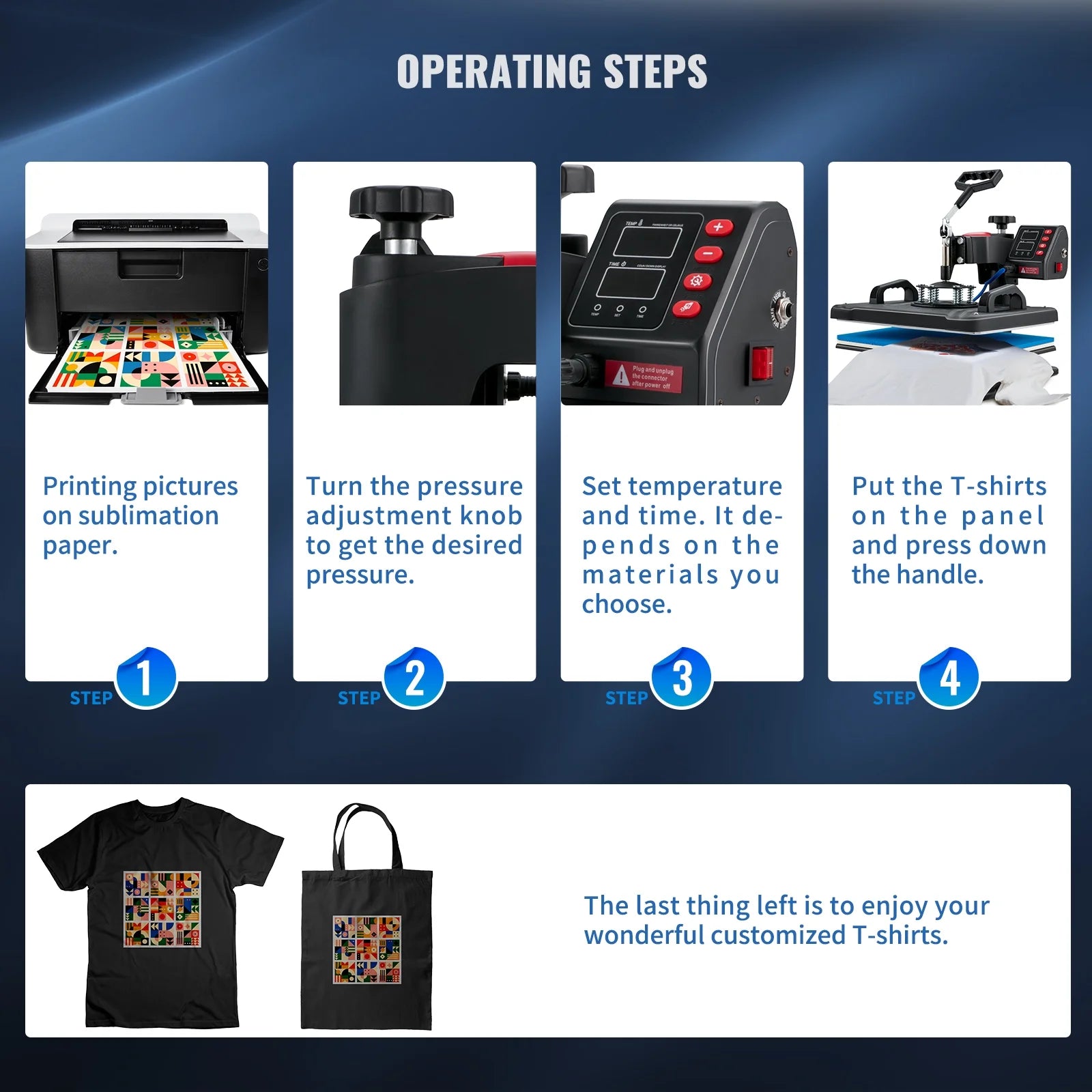 12x15inch 5IN1 Clamshell Sublimation Heat Press Machine with Teflon Coated T82433