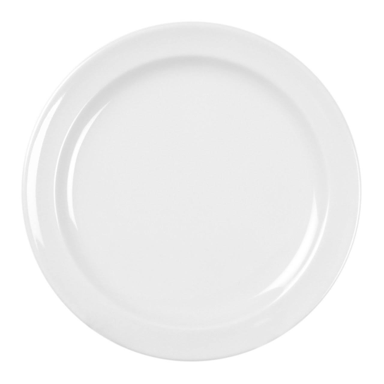 Black Stoneware Round Plate, Box of 36 Q727