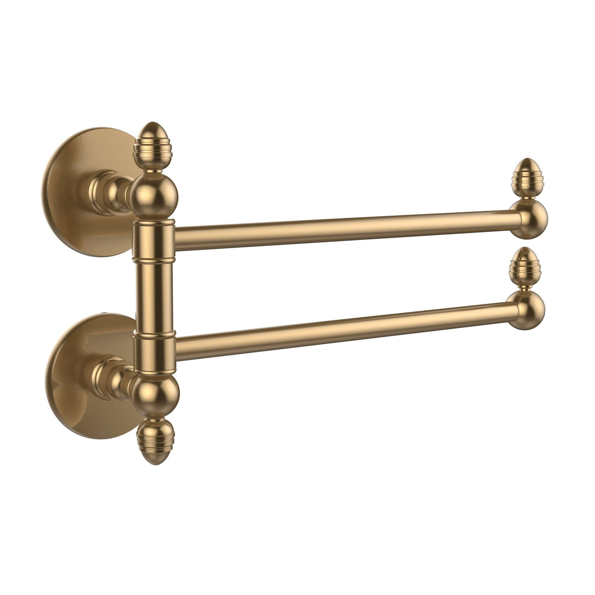 2 Swing Arm Towel Rail, Brushed Bronze H20719