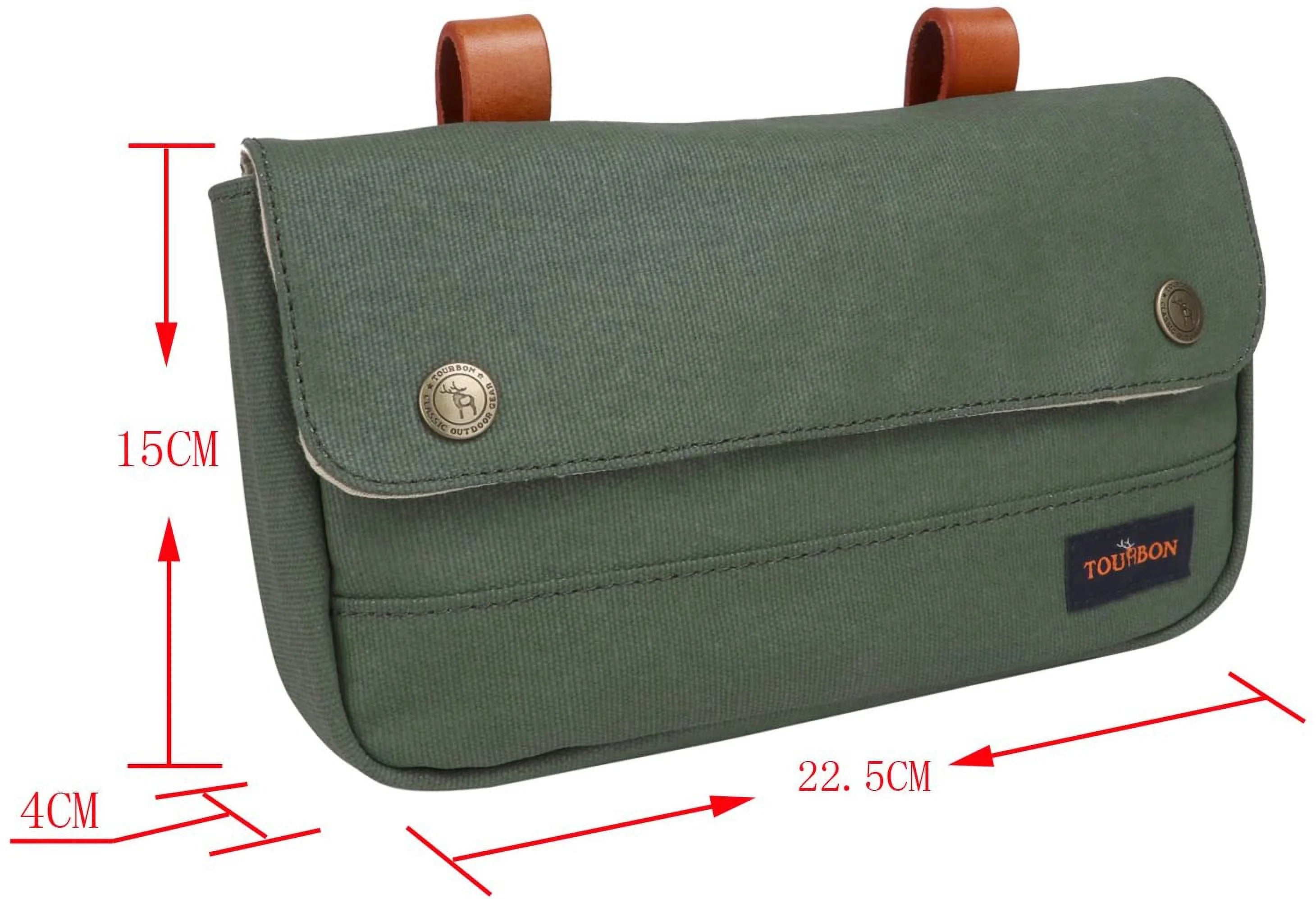 Vintage Canvas Bike Panniers Bicycle Handlebar Bag I465163