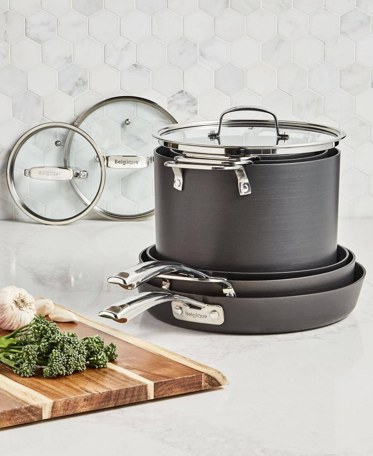 10-Piece Nonstick Aluminum Cookware Set T95676