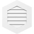 22x22W x 40x22H Vertical Peaked Surface Mount PVC Gable Vent R731031