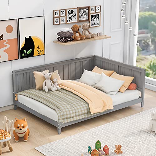 Full Size White Wood Daybed Frame K28725
