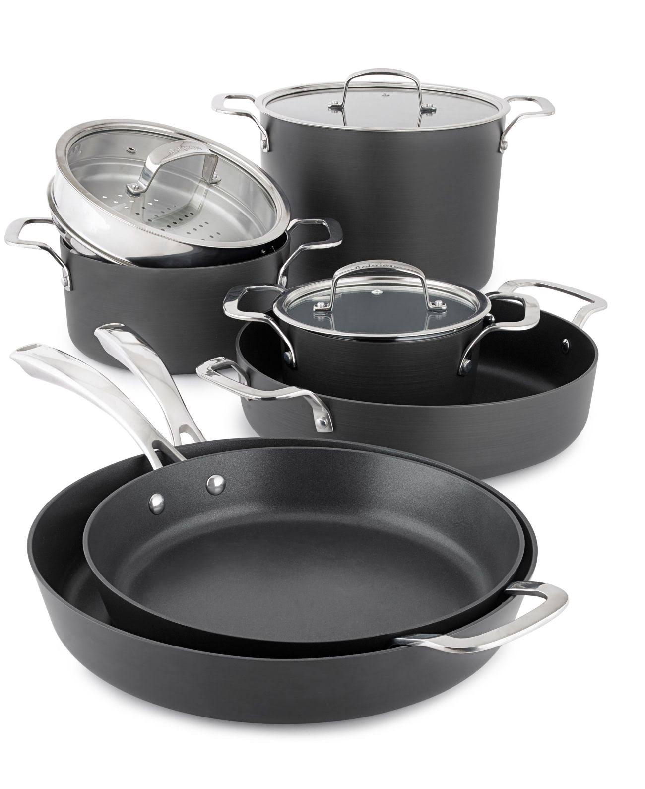 10-Piece Nonstick Aluminum Cookware Set T95676