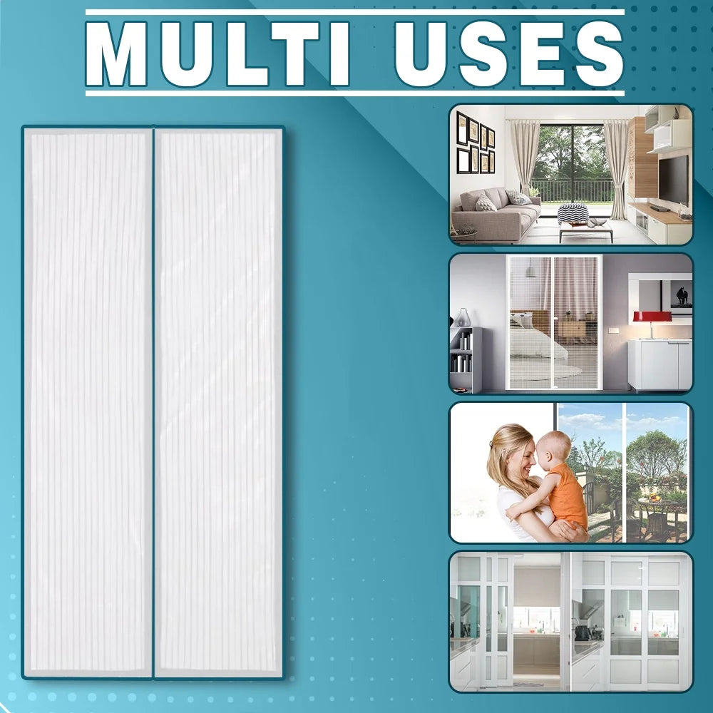 4pk White Auto Mesh Screen Net with Magnet V583454