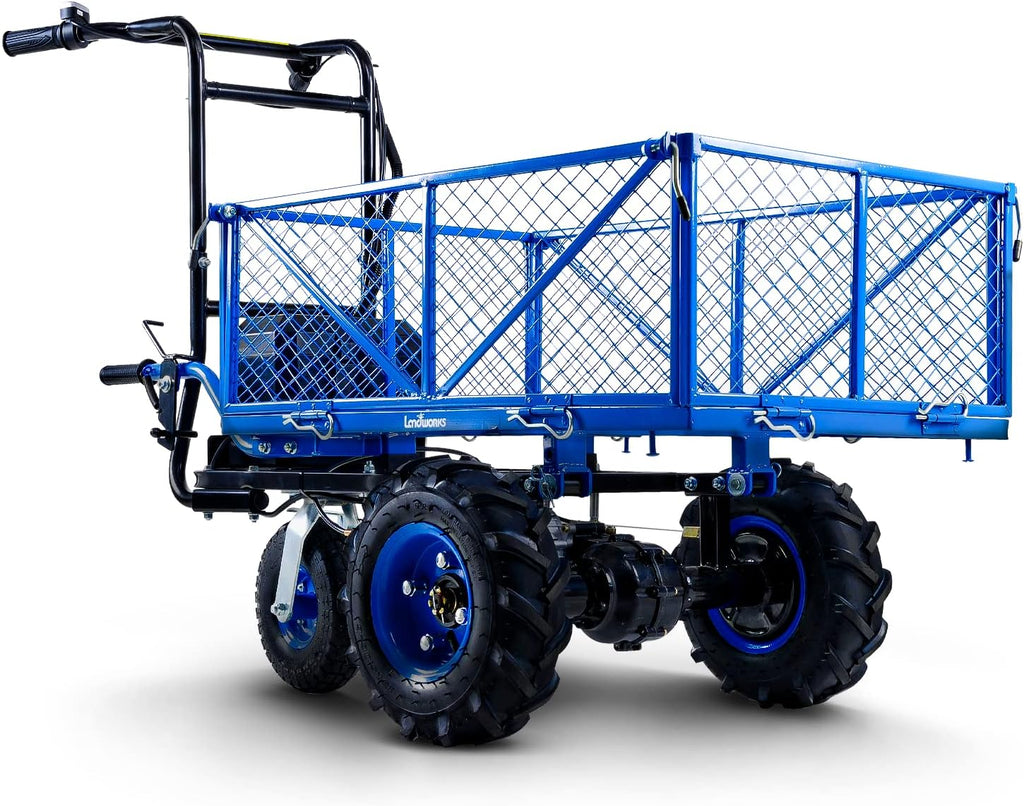 Utility Service Cart Wheelbarrow Electric 48V DC Li-Ion Battery Powered 500LBS Load B282