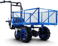 Utility Service Cart Wheelbarrow Electric 48V DC Li-Ion Battery Powered 500LBS Load B282