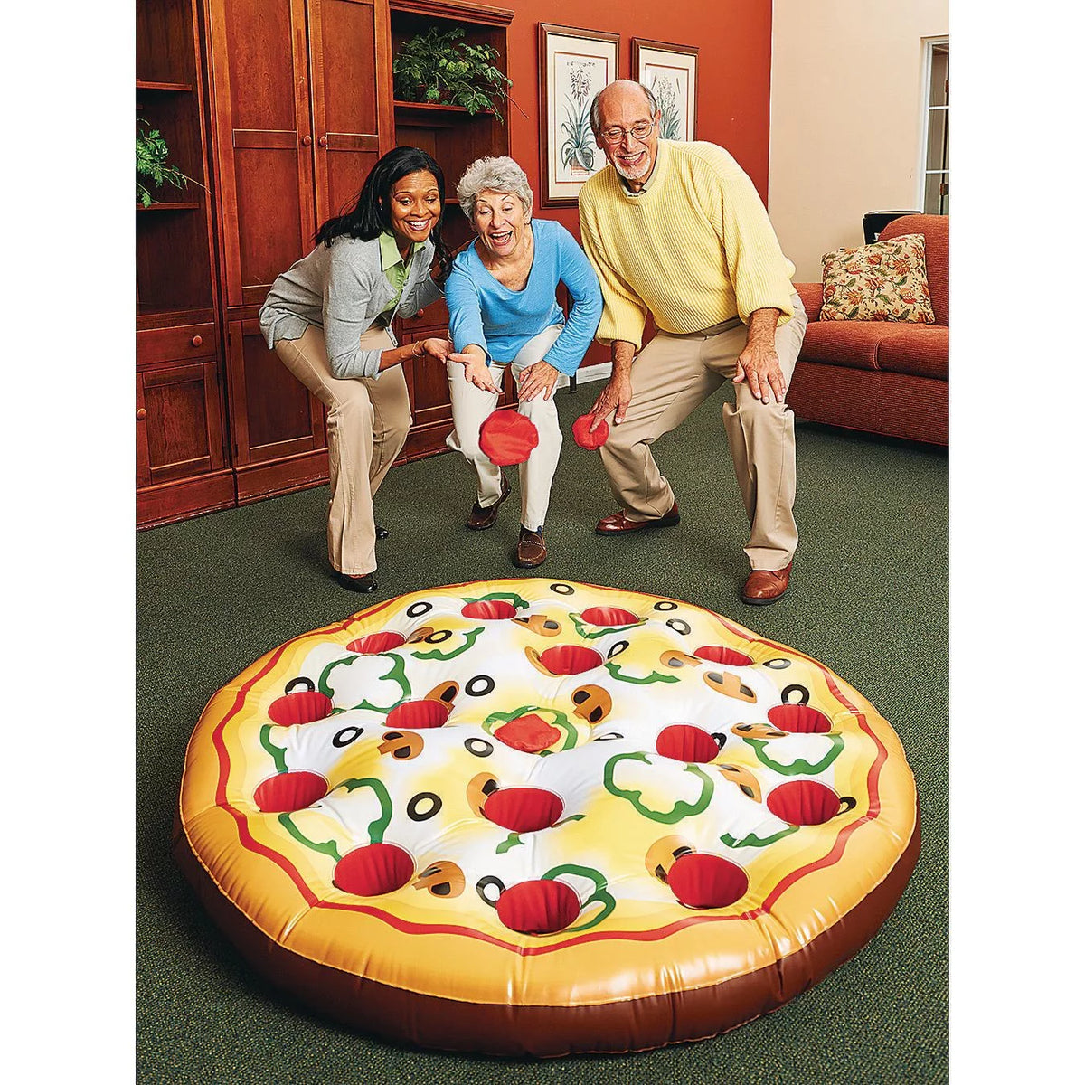 4' Diameter Inflatable Pizza Toss Game Y688