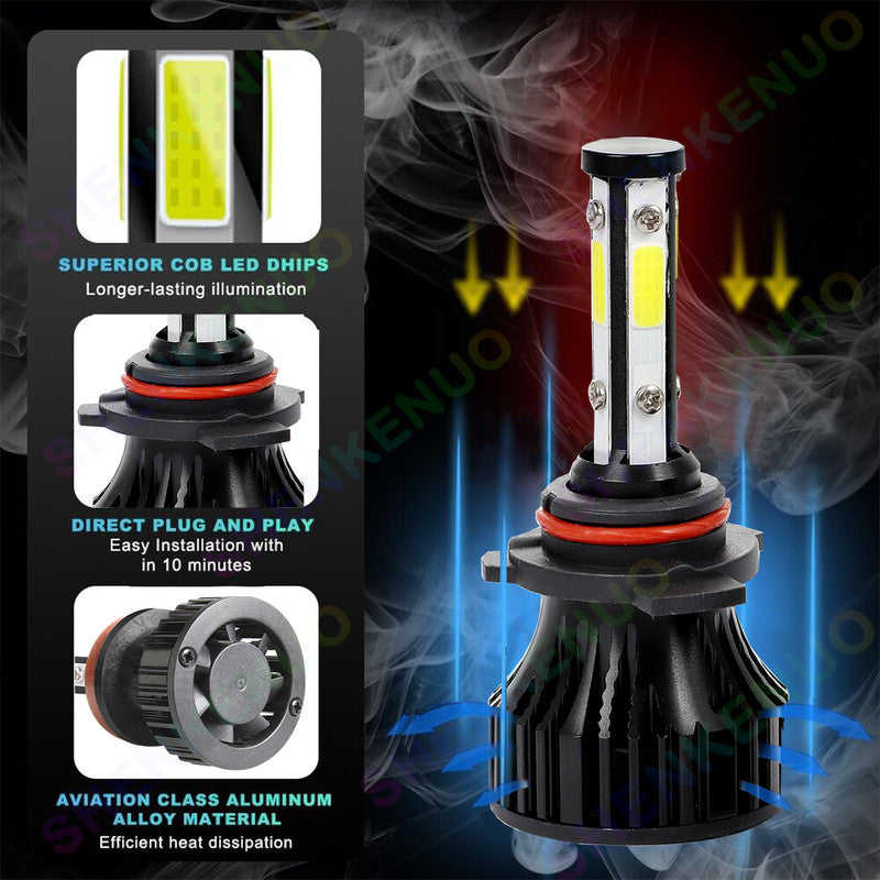 6000K White 4pc Headlights U50463