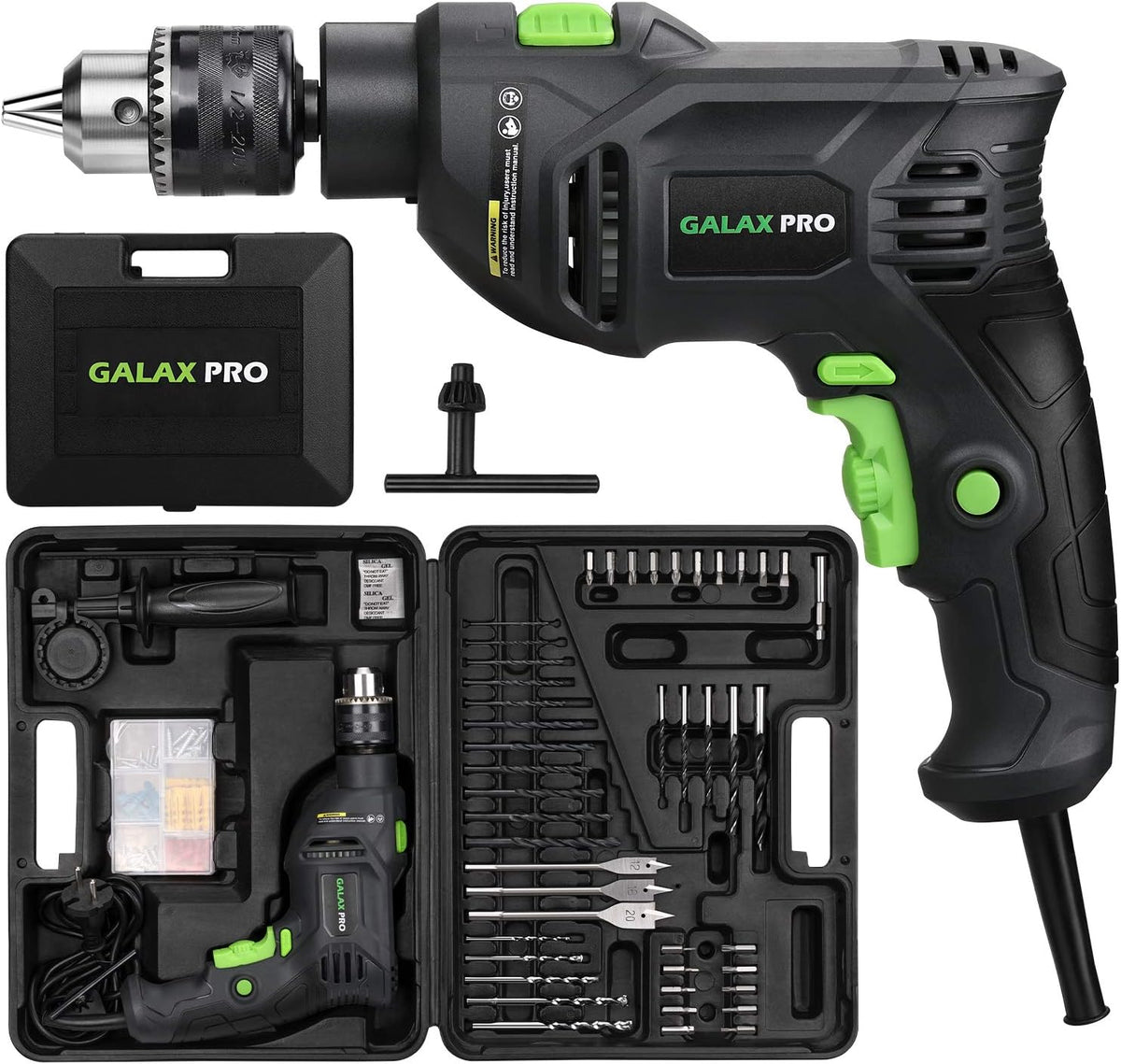 5Amp 1/2-inch Corded Impact Drill with 105pcs Accessories L648
