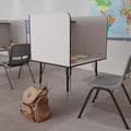 Stand-Alone Study Carrel with Height Adjustable Legs C262