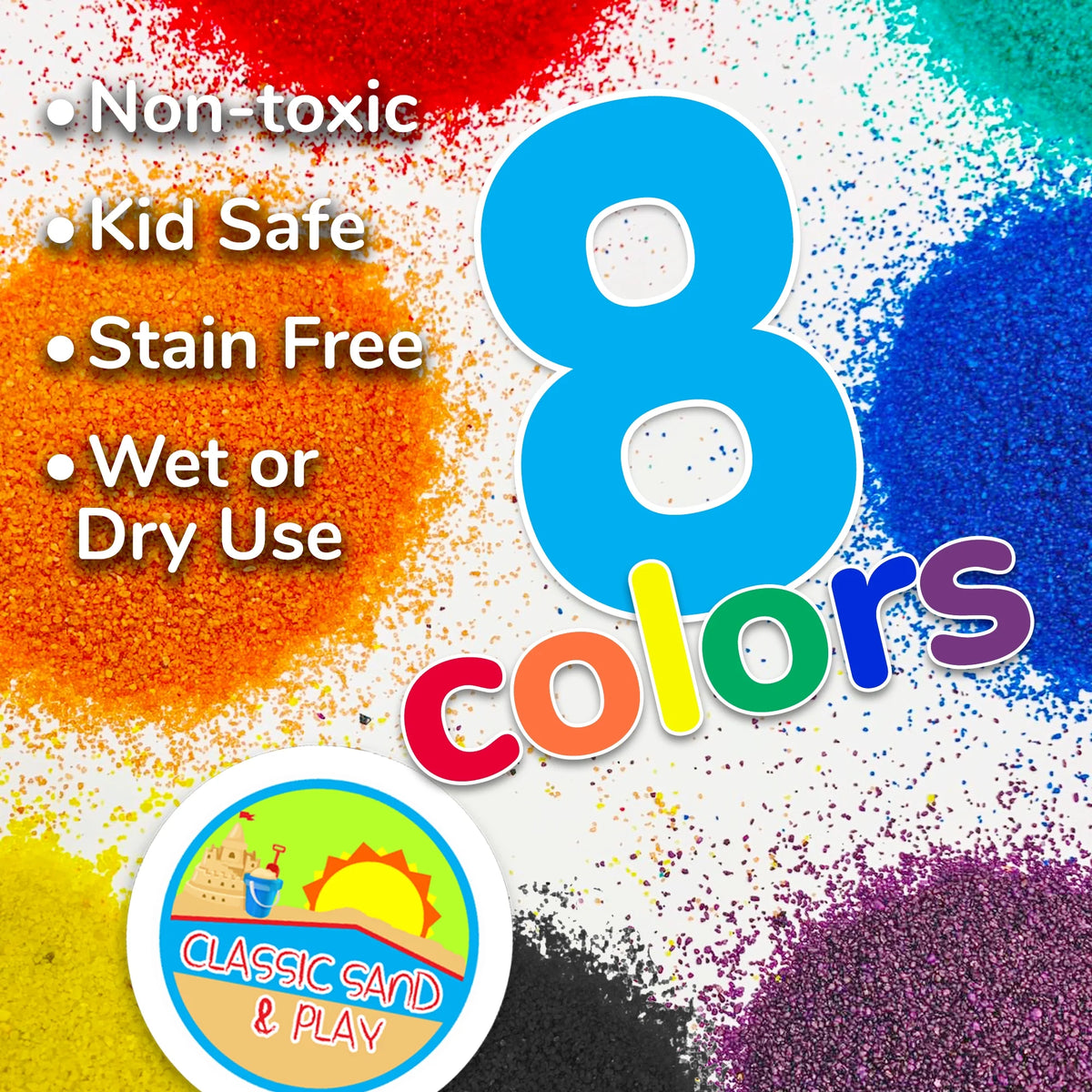 Blue Colored Play Sand, 5 lb. Bag S80606