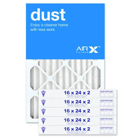 16x24x2 MERV 8 Pleated Air Filter Box of 6 U9765