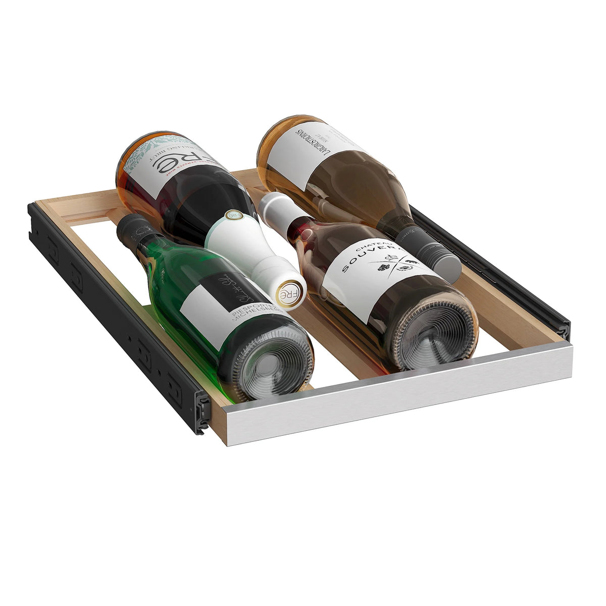 15" Wide 23 Bottle Dual Zone Stainless Steel Wine Cooler O37513