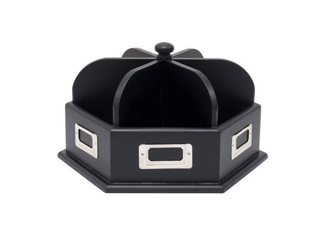 Black Wood Desk Carousel Z732