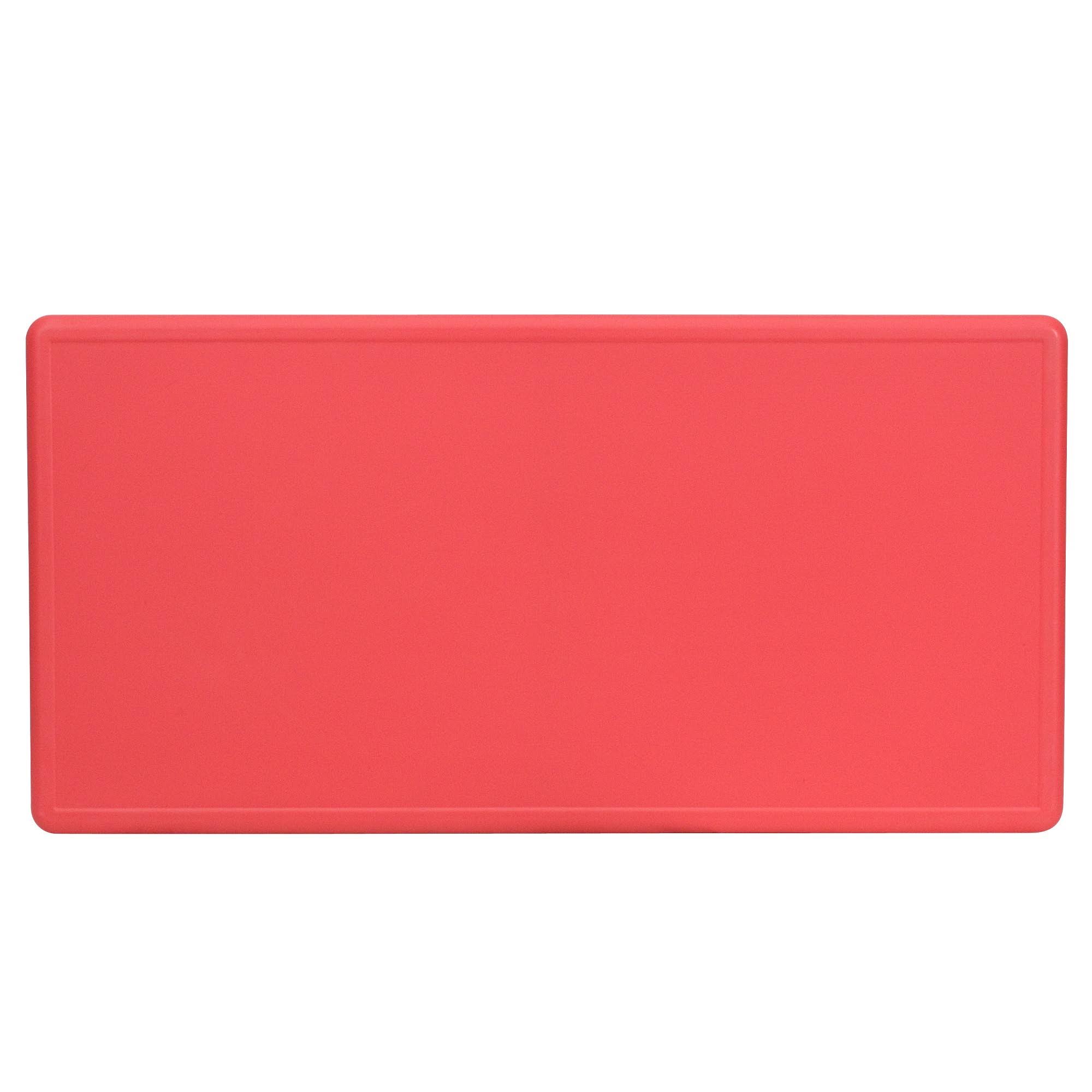 24x48 Red Plastic Height Adjustable Activity Table T2509