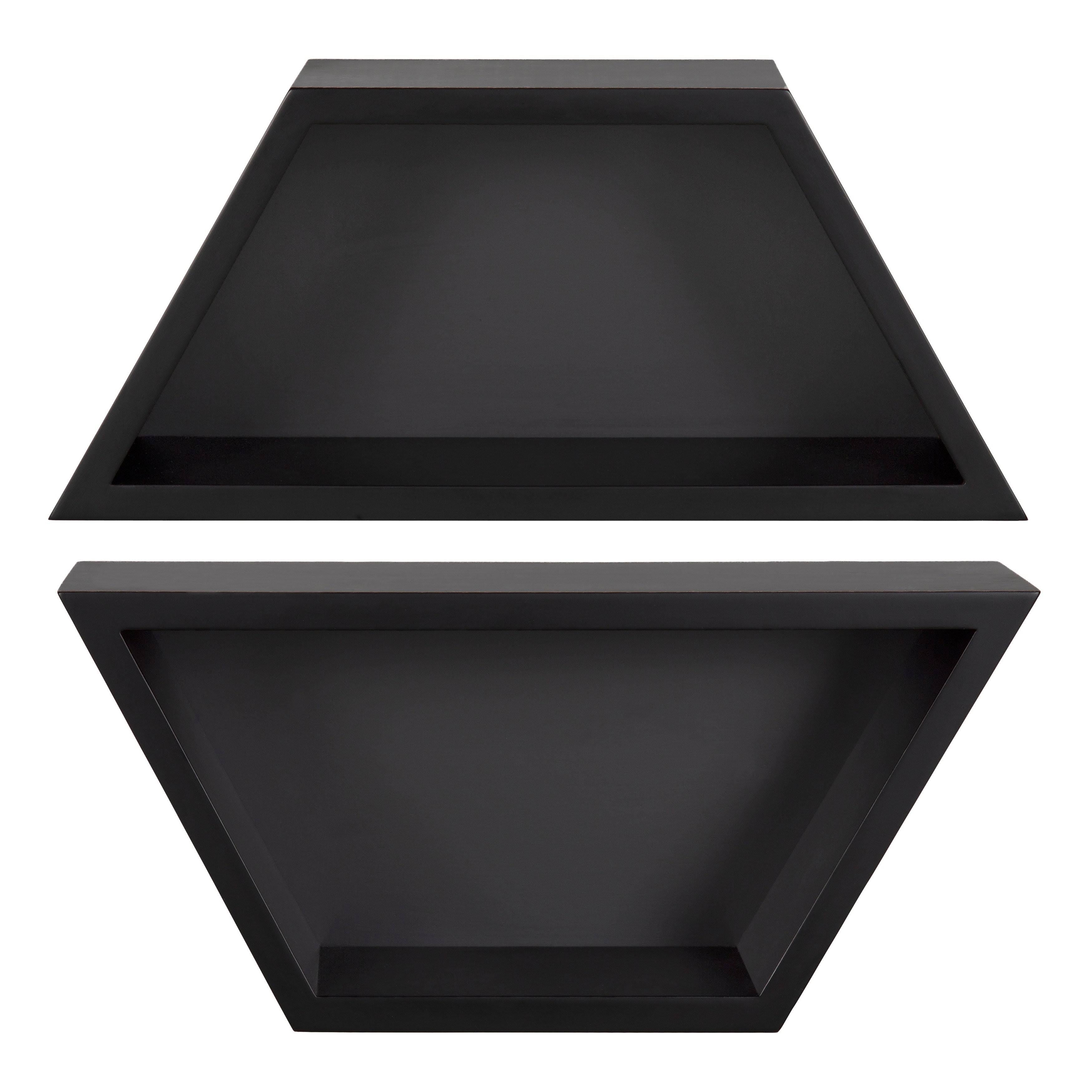 Black Wall Shelf Set of 2 N494861