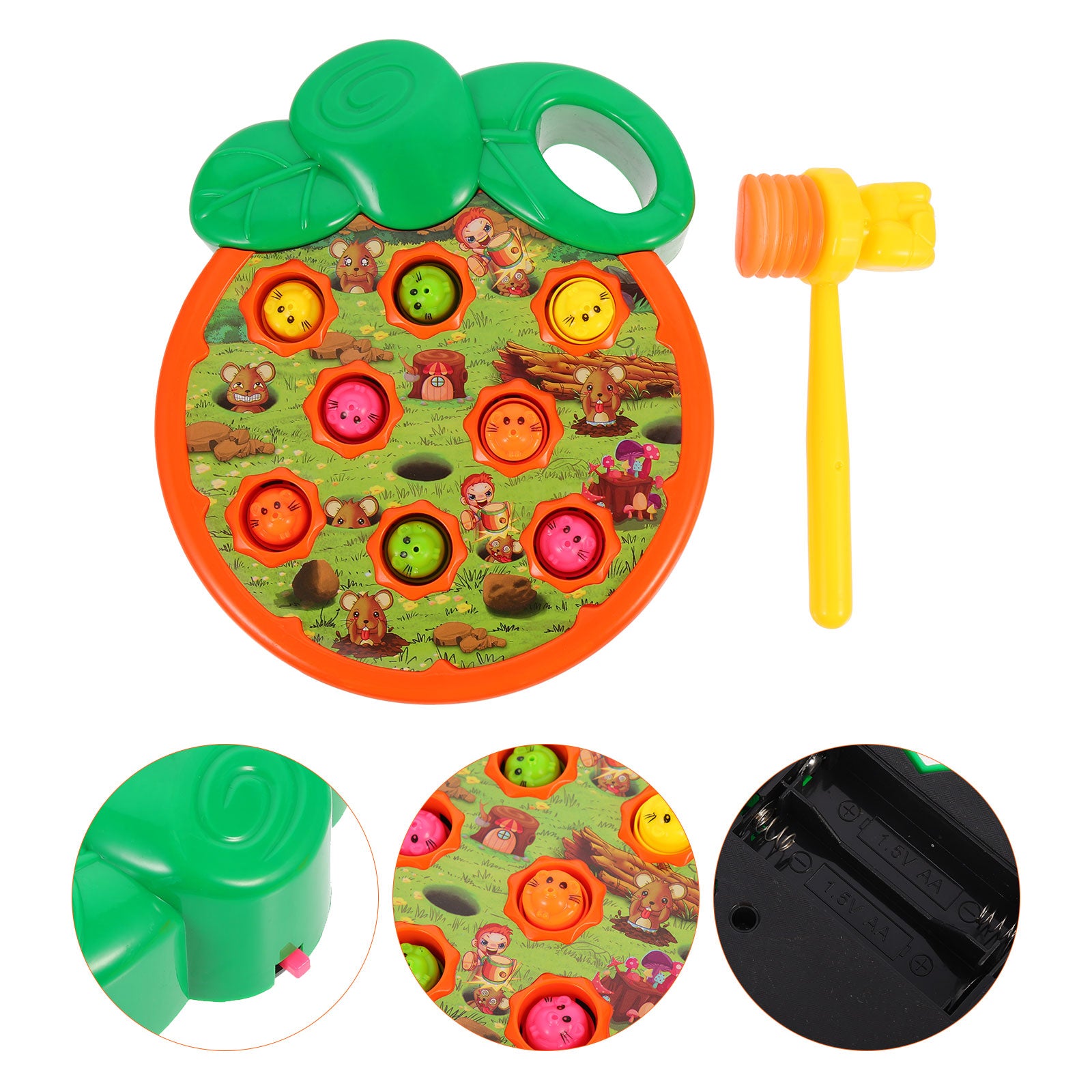 Electric Mole Game Toy Whacking Toy Cartoon Hammer Beating Toy T382339