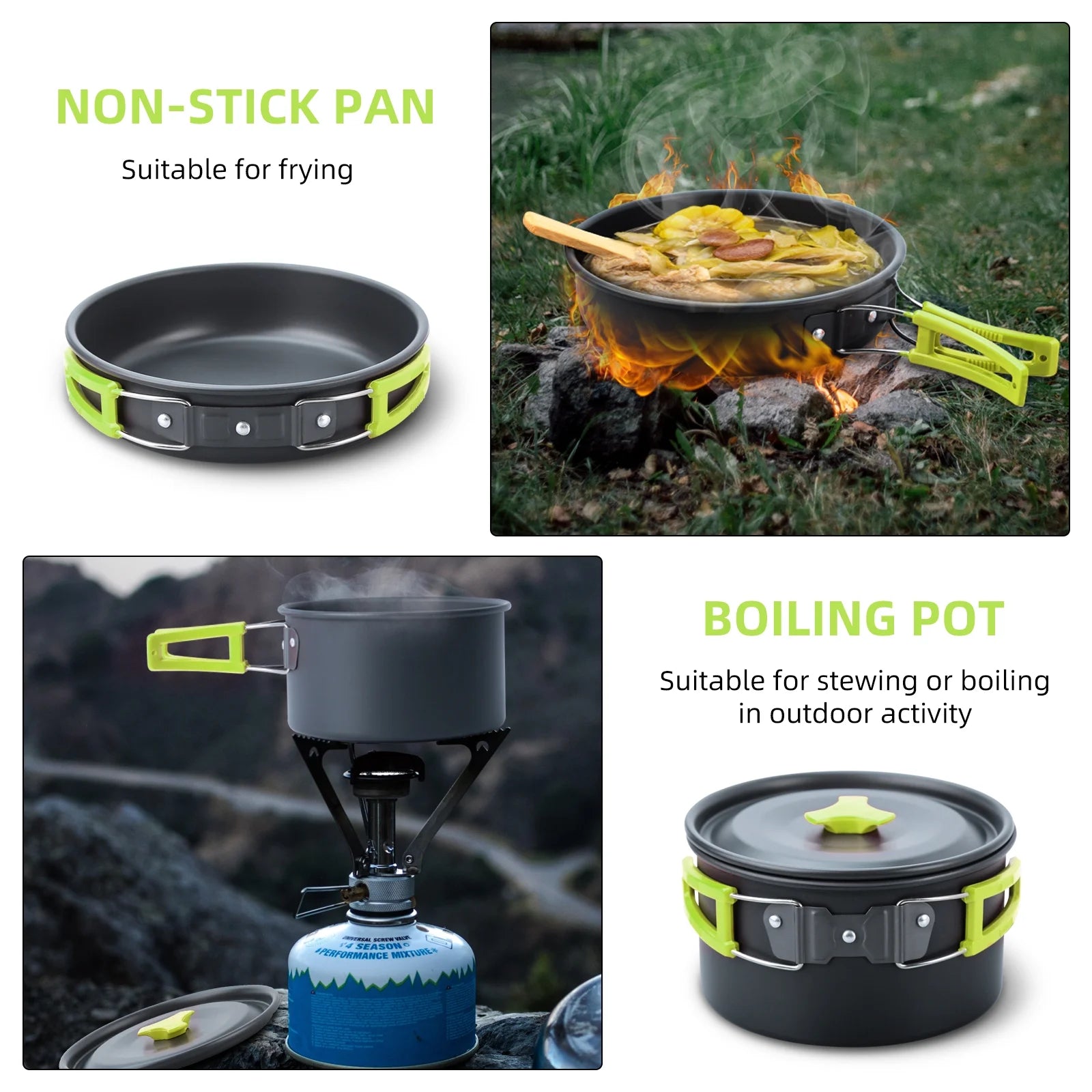 16pcs Camping Cookware Set R56442