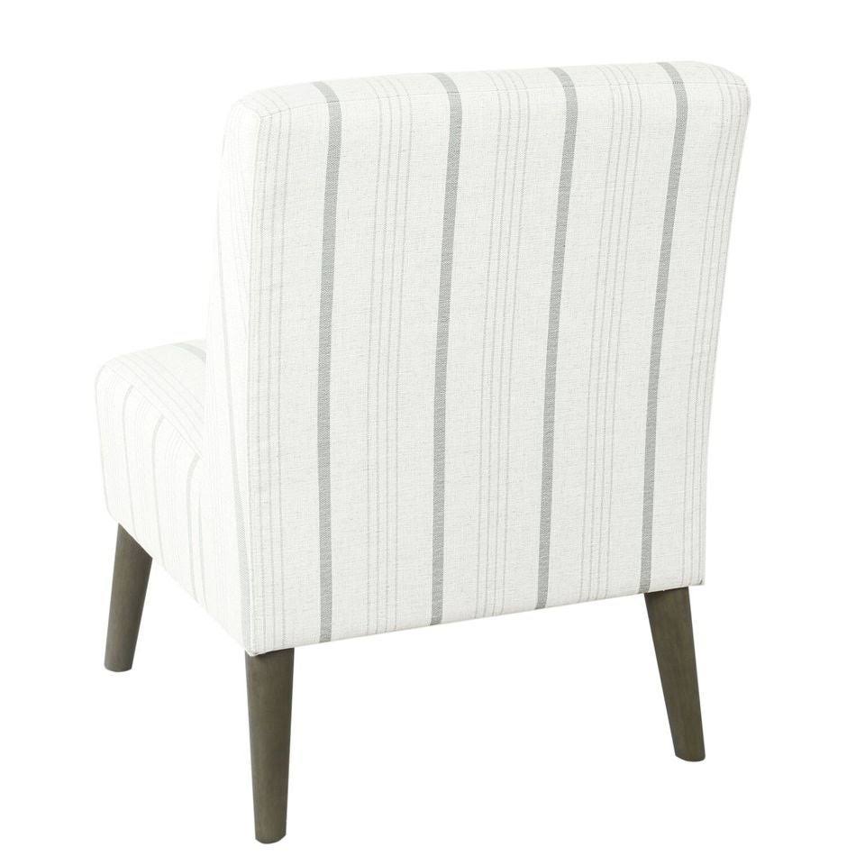 Navy Blue Armless Dining Accent Chair S8607