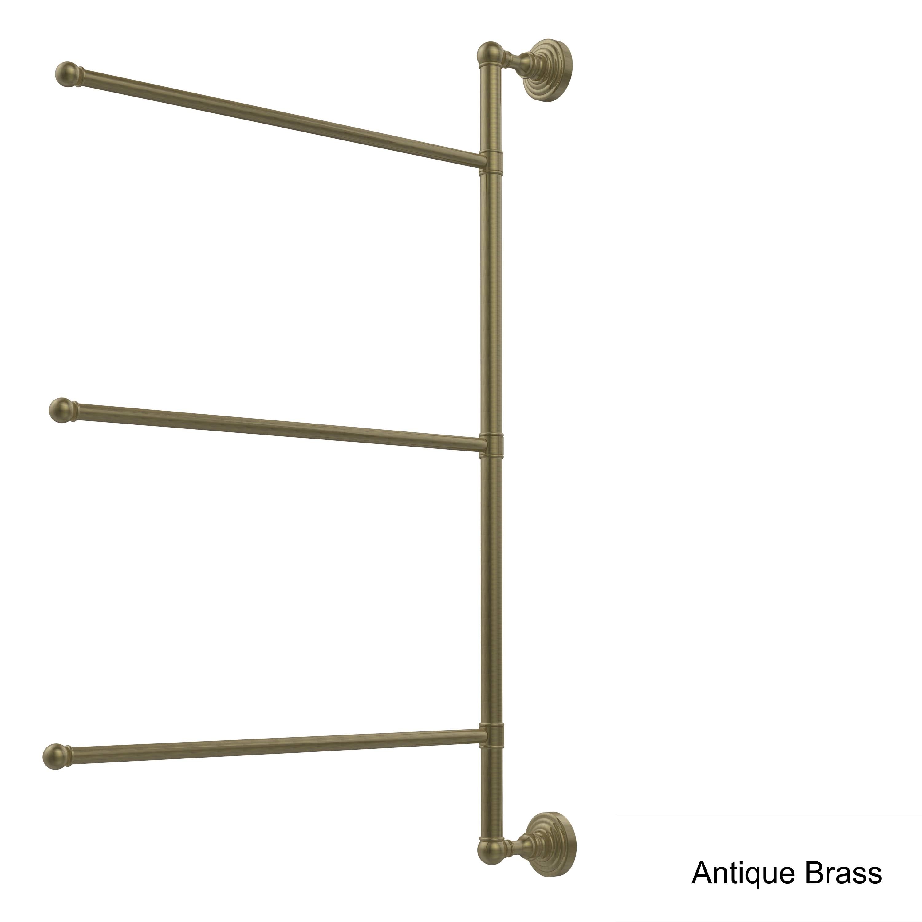 Antique Brass 28-in Swing Arm Towel Bar X51683