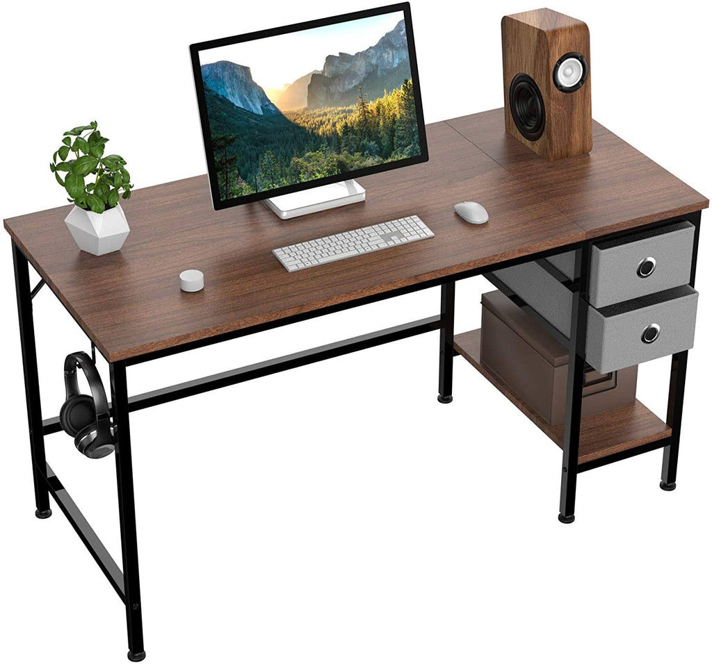 47x22 Desk with Drawers and Storage Shelves Y6400