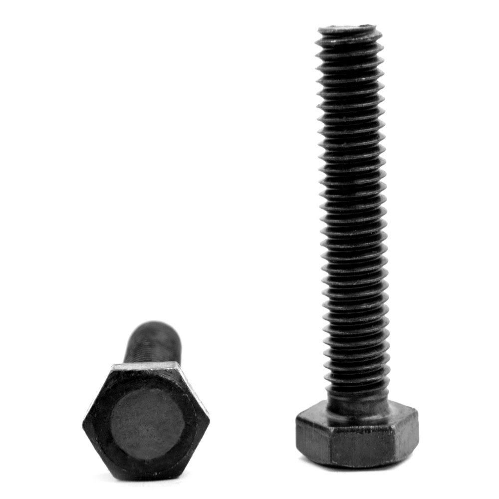 M12 x 1.75 x 20 mm Coarse Thread Hex Cap Screw Alloy Steel Black Oxide Pk 100 Y429417