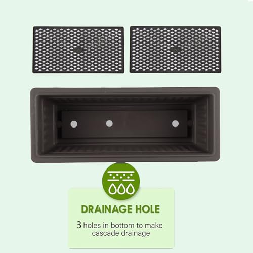 5-Tier Elevated Garden Bed with 5 Planter Boxes (Black) A394249