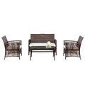Brown Rattan Outdoor Sofa Set J115