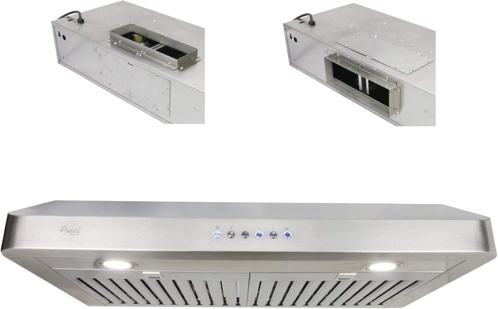 Rectangle Vent Range Hood with LED Lights F429070