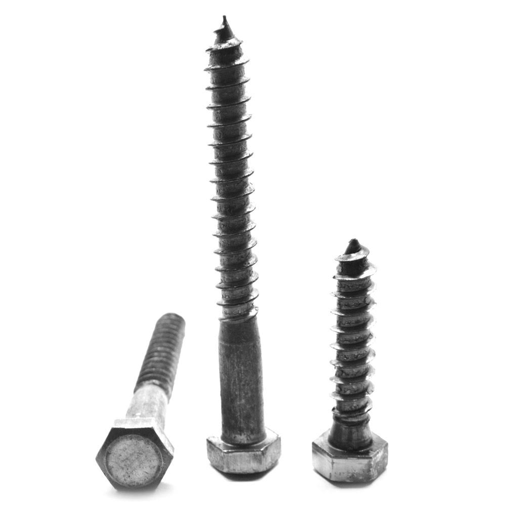 Hex Lag Screw Low Carbon Steel Plain Finish M39797